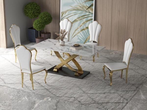 Luxury Aylen Marble Dining Set