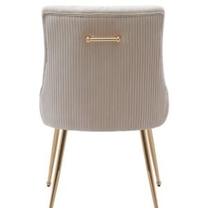 Nancy Beige/Gold Dinning Chiars
