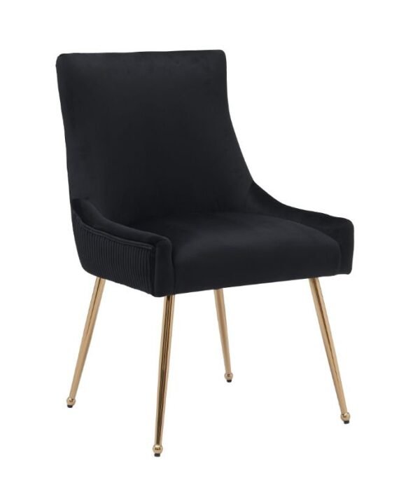 Nancy Black/Gold Dining Chair