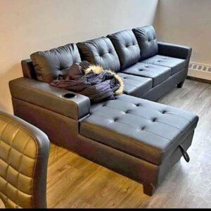 4 Seater Sectional leather Sofa Set
