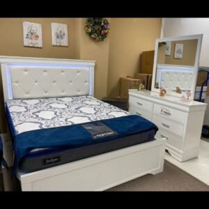 Luxury Full Bedroom Set mirror Side'