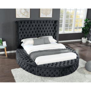 Black Round Ambassador Storage Bed Frame