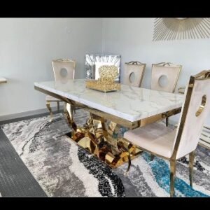 Audi Marble Dining Table Set