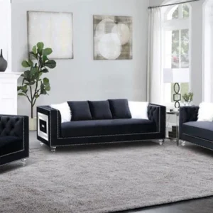EI_2167 - B Black  Sofa Set