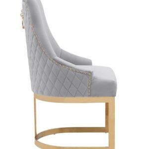 JOHN Grey/Gold Dining Chair
