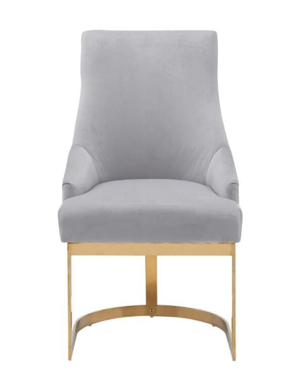 JOHN Grey/Gold Dining Chair - Image 2