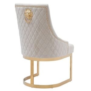 JOHN Beige/Gold Dinning Chair
