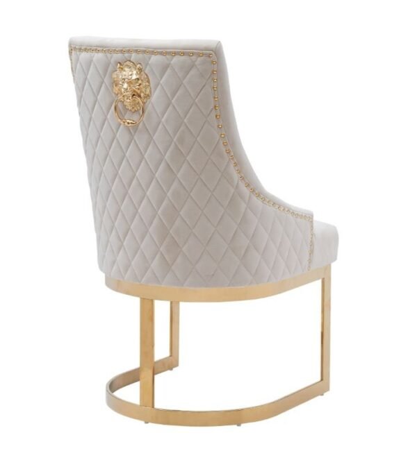 JOHN Beige/Gold Dinning Chair