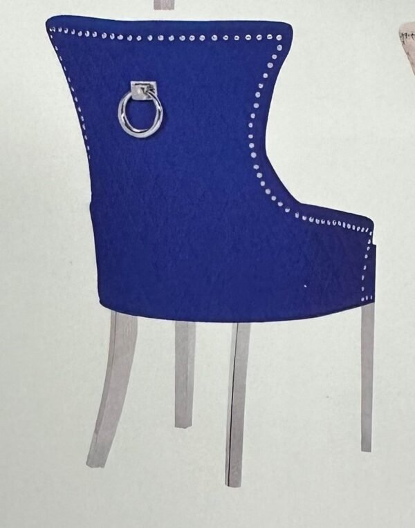 SHAWN Blue/Silver Dining Chair