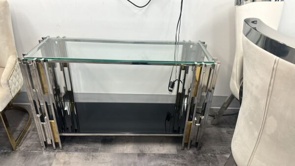 CHASE SILVER/GOLD COFFEE TABLE,END TABLE AND CONSOLE - Image 2