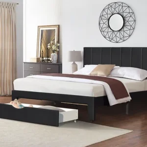 Black Miami Storage Bed with Drawers