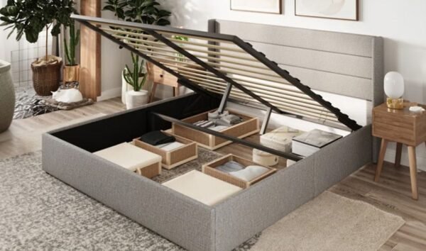 Hydraulic Lift-Up Storage Bed frame