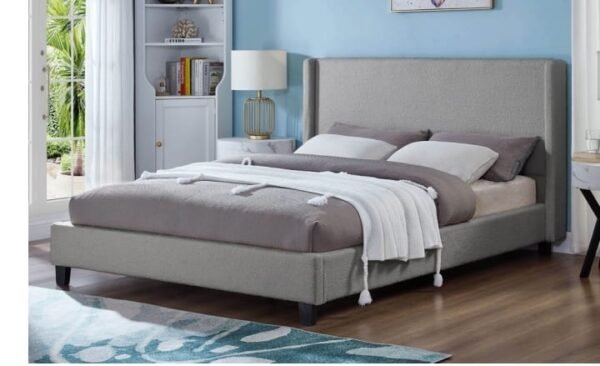 Grey Tilly Boucle Fabric Bed frame
