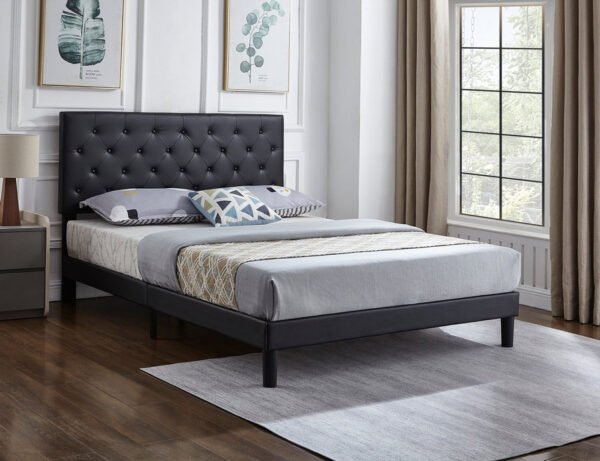 Modern Upholstered Platform Bed Frame - Image 3