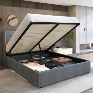 Premium Hydraulic Bed Frame with Storage