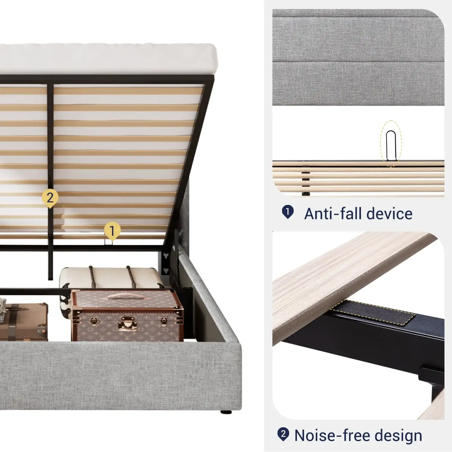 King Hydrulic Bed frame