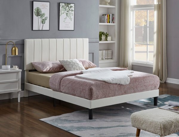 White Platform Vertical Bedframe