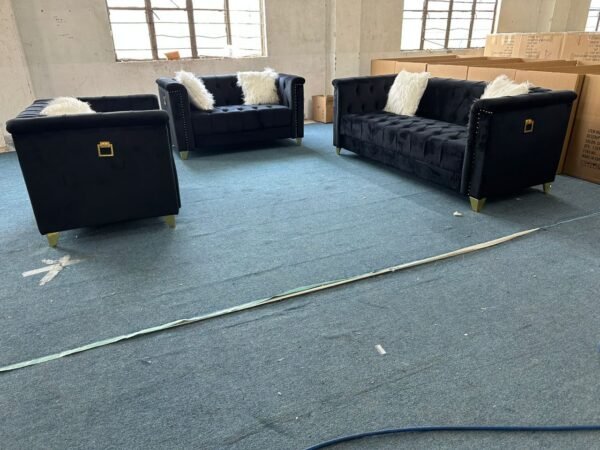 Black Stationery Sofa Set