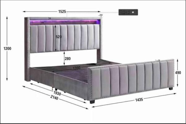 Jamianne Upholstered Bed Frame