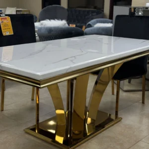 Luxury Marble Dining Table with golden legs