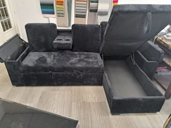Corduroy Velvet Storage Sofa Bed