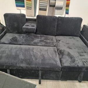 Corduroy Velvet Storage Sofa Bed