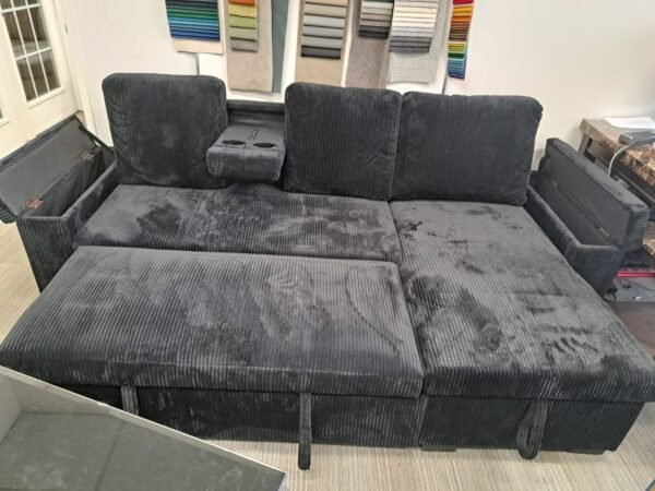 Corduroy Velvet Storage Sofa Bed