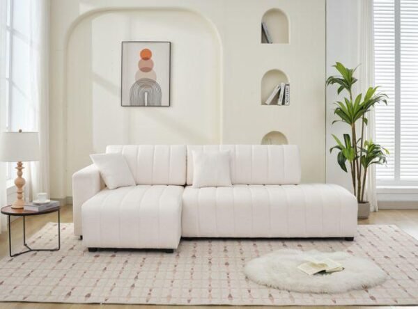 Oversized 2-Piece Right Facing Sectional Sofa Couch - Image 4