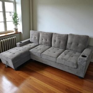 Grey Sectional Sofa Set