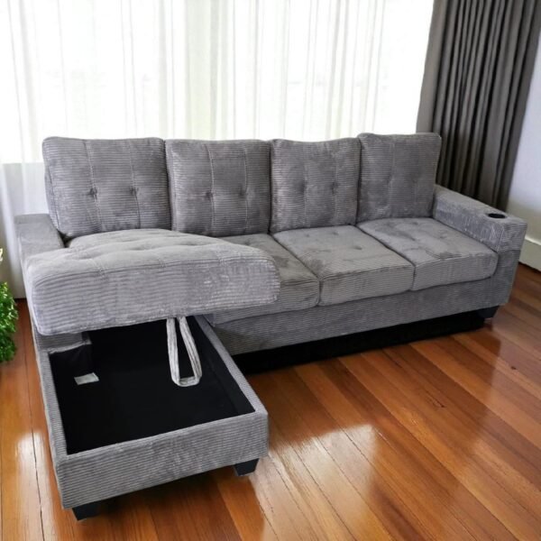 Grey Sectional Sofa Set