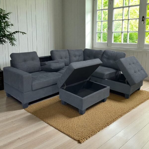 Reversible Chaise 4 Seater Sectional Sofa - Image 2