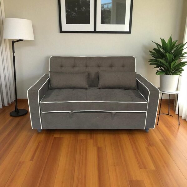 Fabric Storage Sofa Bed - Image 4