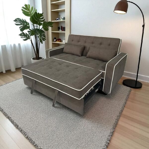 Fabric Storage Sofa Bed - Image 2