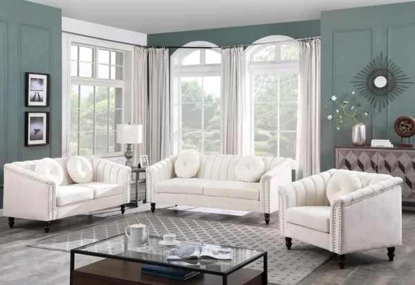 White Sofa Set