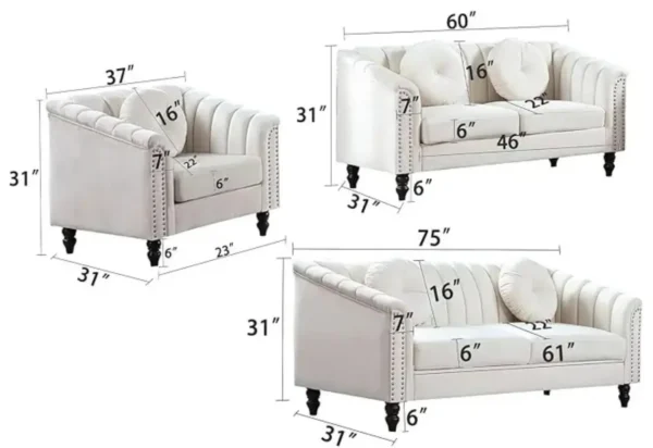 white colour sofa set