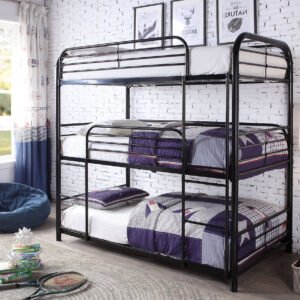 Alberta 3-Level Metal Bunk Bed