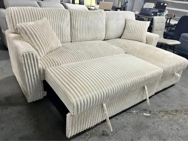Corduroy Sofa Bed with Storage | Modular Sleeper - Shop Furniture Canada