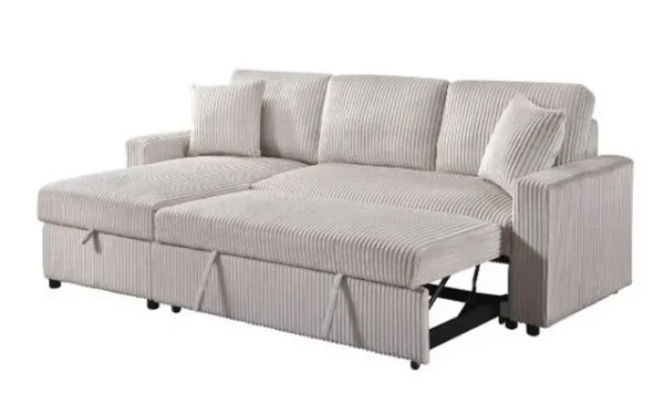 Corduroy Sofa Bed with Storage | Modular Sleeper - Shop Furniture Canada