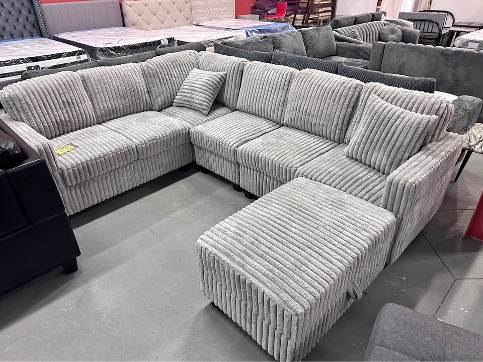 Corduroy Sectional Sofa with Storage Canada