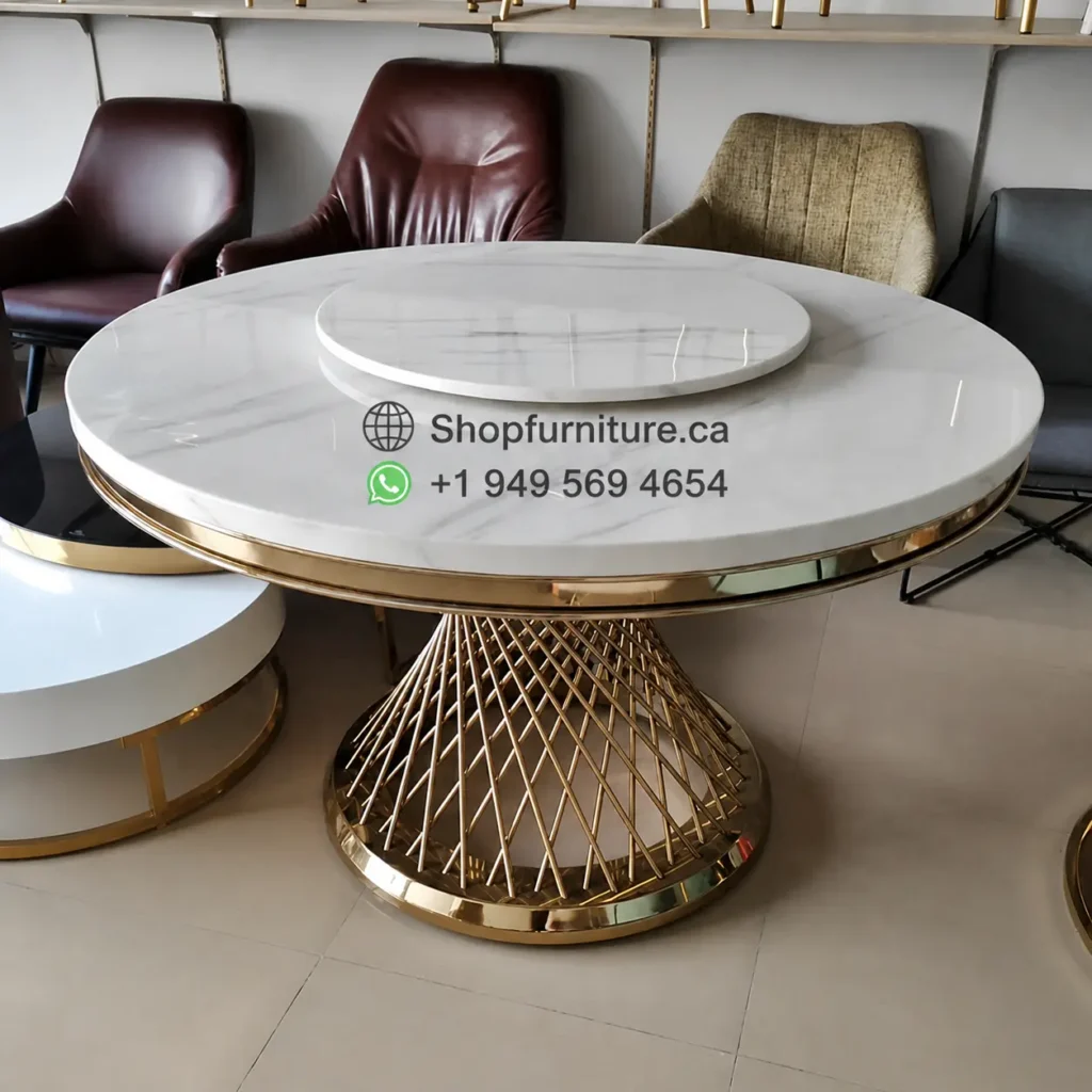 Round Marble Dining Table