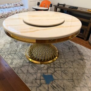 Round Marble Dining Table