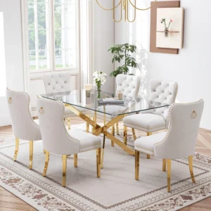RectangularGlassDiningSet